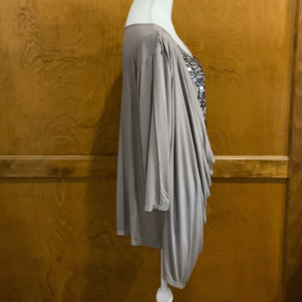 Design History Draped Sequin Top - Size 2X - Picture 4 of 8
